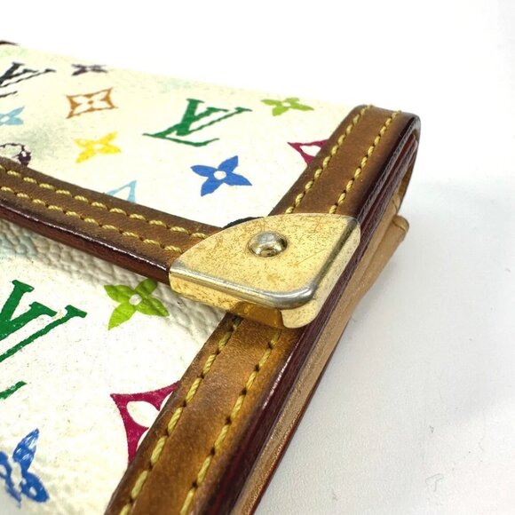 LOUIS VUITTON MonogramMulticolore Porto Monnaie-Plat Wallet coin purse - Picture 10 of 13